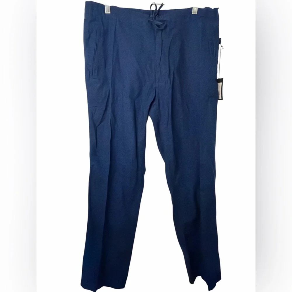 Onia Deep Navy Blue Collin Drawstring Linen Pants Men's NWT